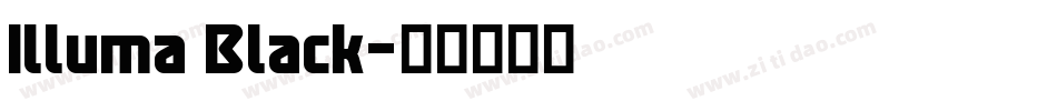 Illuma Black字体转换
